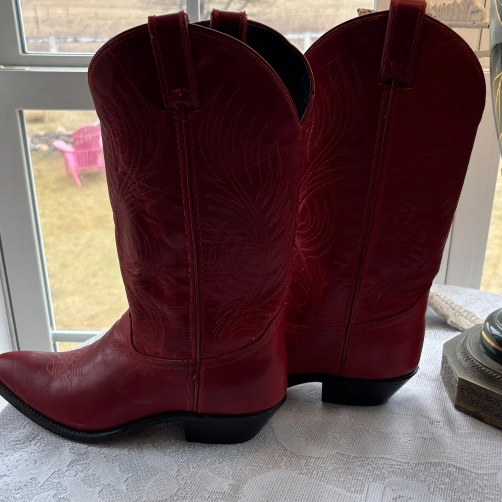 Code West Red Western Cowboy Boots - Picture 9 of 16